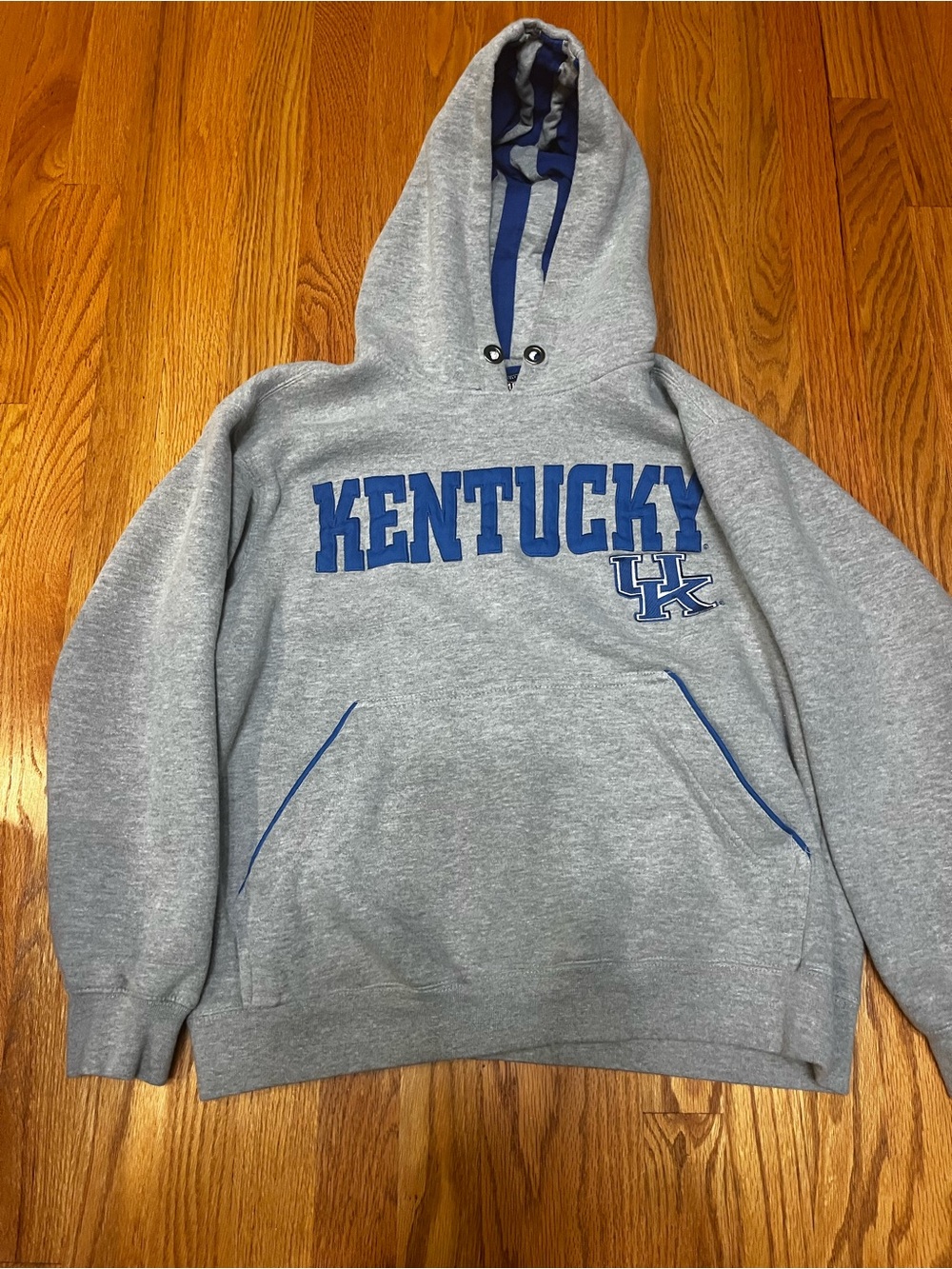 Kentucky Grey & Blue Hooded Sweatshirt - University Logo